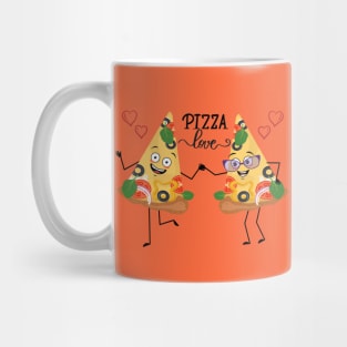 PIZZA LOVE - Lovers - Valentine's Day Mug